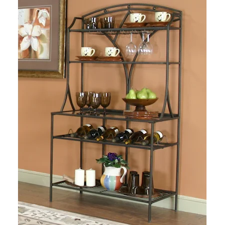 Bakers Rack w/ Stem Glass Holder